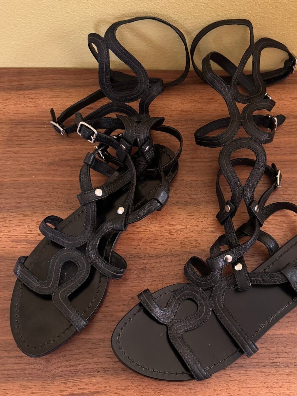 Belle by Sigerson Morrison Women's Convertible Gladiator Sandals, Black